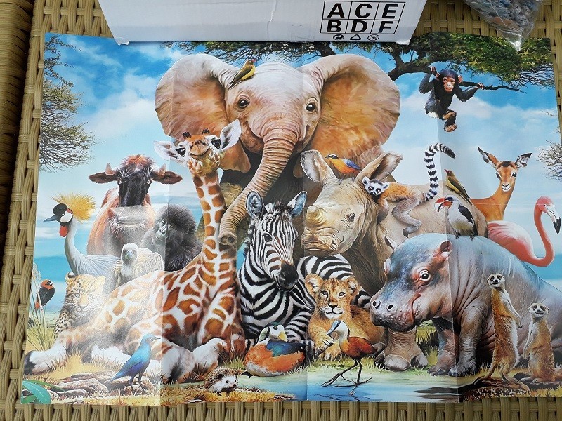 Jigsaw puzzle  zwierzęta świata safari(4)